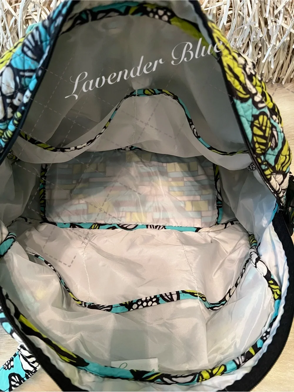 VERA BRADLEY Island Blooms 2012 Stroll Around Baby Diaper Bag Tote Turquoise